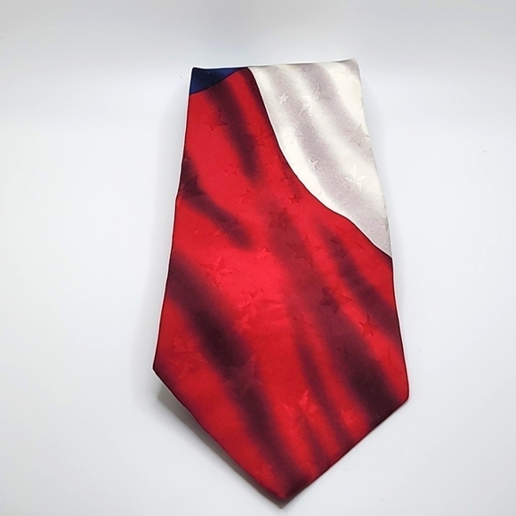100% Silk Texas Flag Men's Tie - Picture 1 of 4